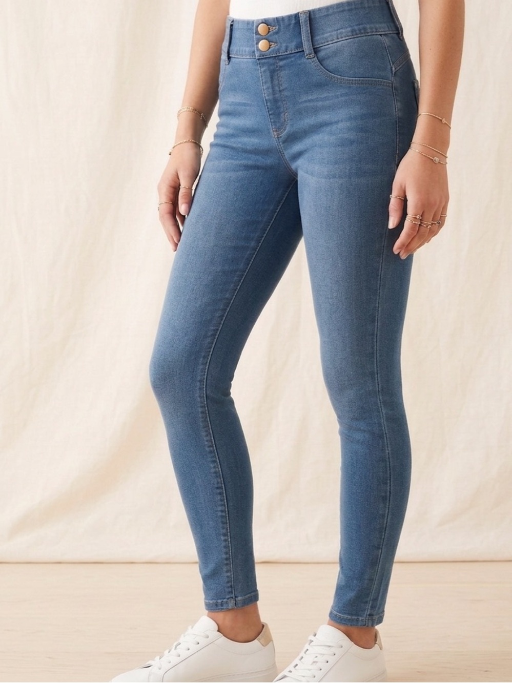 Blue Shaping Skinny Jean Leggings Small